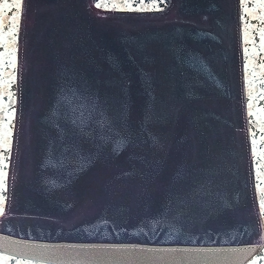 Brown Velvet Dress Bag